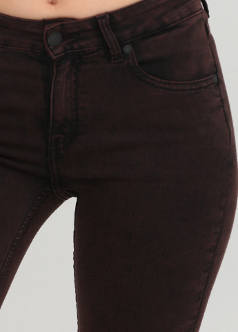 Темно-коричневые демисезонные зауженные, скинни джинсы Cheap Monday