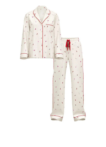 Молочна всесезон піжама (сорочка, штани) сорочка + брюки Victoria's Secret