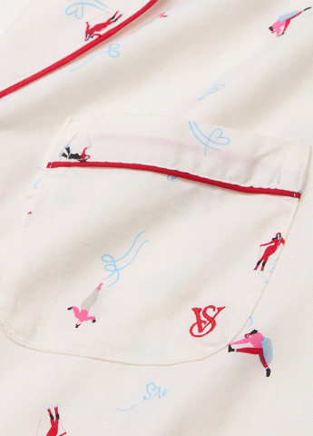 Молочна всесезон піжама (сорочка, штани) сорочка + брюки Victoria's Secret