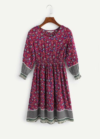 Бордова плаття, сукня SHEIN (243183572)