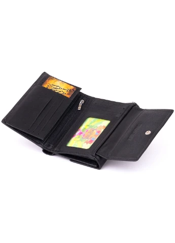 Жіночий шкіряний гаманець 13,5х9,5х3 см st leather (252133415)