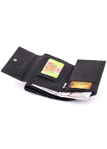 Жіночий шкіряний гаманець 13,5х9,5х3 см st leather (252133415)