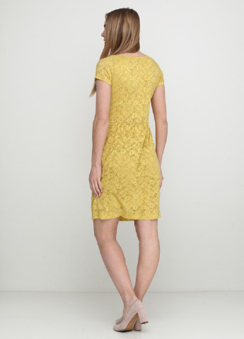 Желтое кэжуал платье Софі однотонное