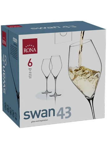 Набір з 6 келихів для білого вина 430 мл Swan Rona (254453861)