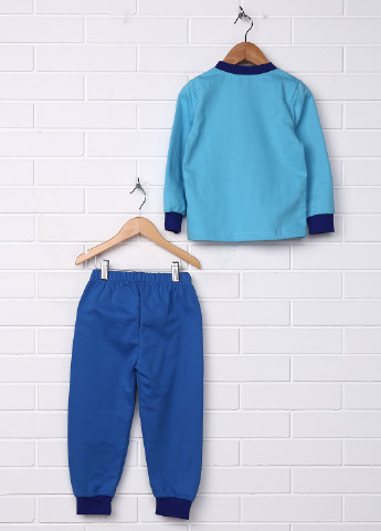 Синий демисезонный комплект (лонгслив, брюки) Фабрика наш одяг