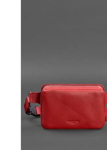 Кожаная женская поясная сумка Dropbag Mini красная BlankNote (235752506)