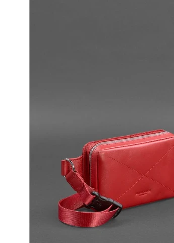 Кожаная женская поясная сумка Dropbag Mini красная BlankNote (235752506)