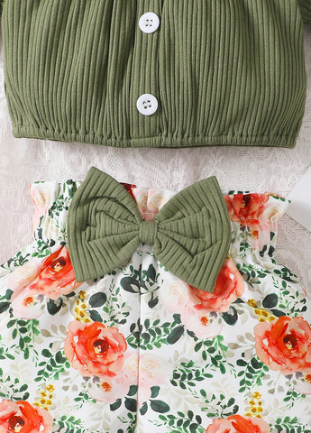 Комбинированный демисезонный костюм (топ, шорты) с шортами SHEIN