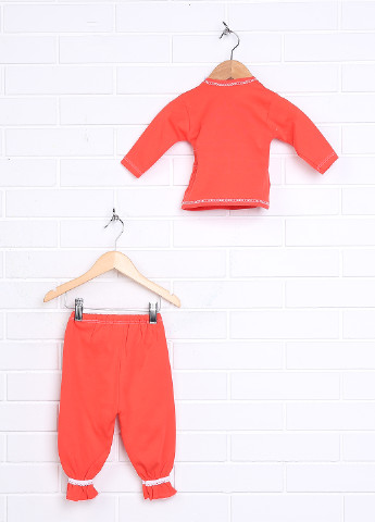 Красный демисезонный комплект (кофта, брюки) Ladida Beby