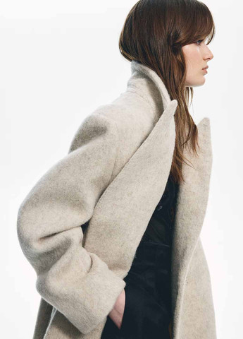 Светло-бежевое демисезонное Пальто H&M