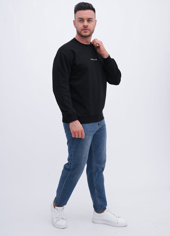 Чорний світшот Trend Collection напис нашивки (356776008)