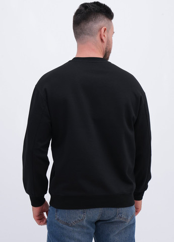 Чорний світшот Trend Collection напис нашивки (356776008)