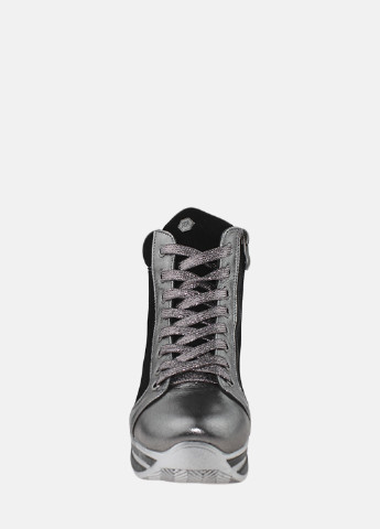 Зимние ботинки ry500 никель-черный Yta из натуральной замши