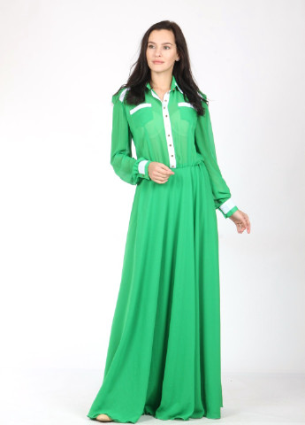Зеленое вечернее платье Enna Levoni однотонное