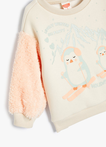 KOTON світшот малюнок комбінований кежуал бавовна