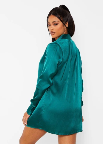 Изумрудная всесезон пижама (топ, рубашка, шорты) Boohoo