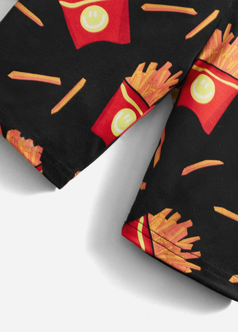 Черная всесезон пижама (футболка, шорты) футболка + шорты SHEIN