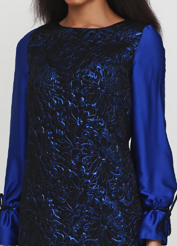 Темно-синее коктейльное платье короткое Olga Shyrai for PUBLIC&PRIVATE