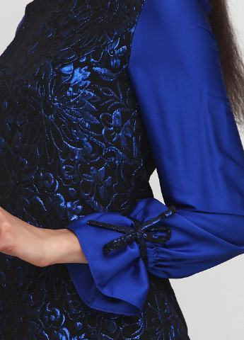 Темно-синя коктейльна сукня коротка Olga Shyrai for PUBLIC&PRIVATE