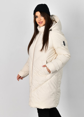 Молочна зимня куртка SAMANTI
