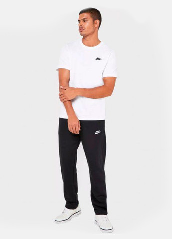 Черные спортивные демисезонные зауженные брюки Nike