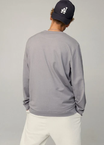 Сірий світшот чоловічий oversize /no flis/ YAPPI (252258935)