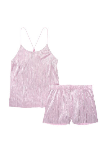 Світло-рожева всесезон піжама (топ, шорти) топ + шорти Victoria's Secret