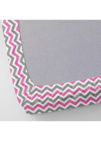 Простынь на резинке 80х160х20 ZIG GREY ROZE Cosas ZigGreyRose_80x160x20 (250319035)