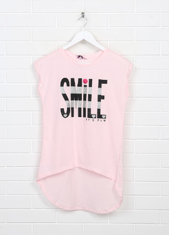 Светло-розовая летняя футболка OVS