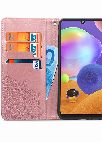 Кожаный чехол (книжка) Art Case с визитницей для Samsung Galaxy M31s Розовый (is_00000038664_2) Epik (238479234)
