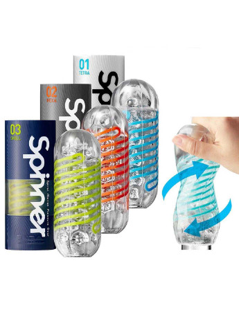 Мастурбатор Spinner 03 Shell з пружною стимулюючою спіраллю всередині Tenga (253090733)