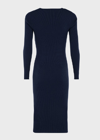 Темно-синее кэжуал платье платье-свитер Mexx однотонное
