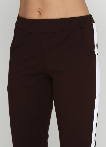 Темно-коричневые кэжуал демисезонные зауженные брюки Radda
