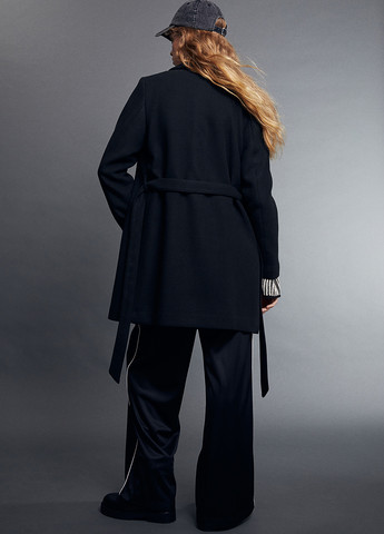 Чорне демісезонне Пальто однобортне H&M