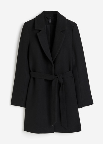 Чорне демісезонне Пальто однобортне H&M