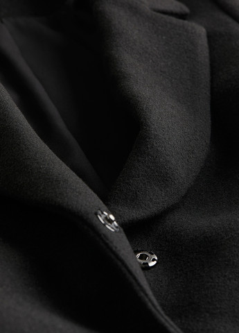 Чорне демісезонне Пальто однобортне H&M