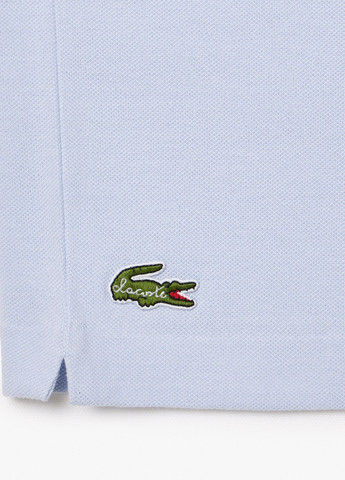 Светло-голубой футболка-поло для мужчин Lacoste с рисунком
