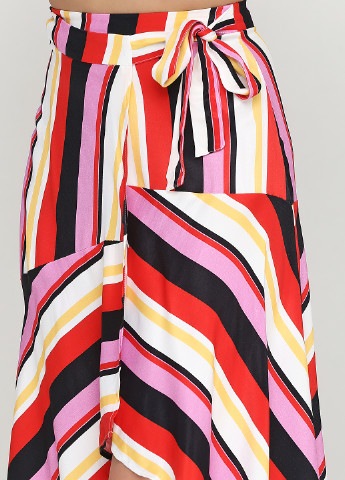 Разноцветная кэжуал в полоску юбка Bershka миди