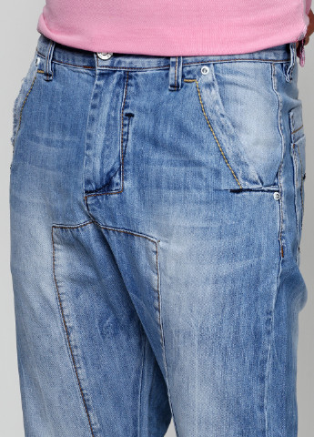 Синие демисезонные прямые джинсы Infors