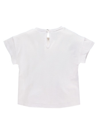 Біла літня футболка з коротким рукавом MEK