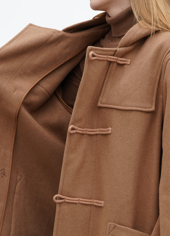 Светло-коричневое демисезонное Пальто однобортное Reserved