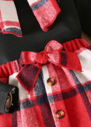 Червоний демісезонний комплект (гольф, спідниця, шарф, берет) SHEIN