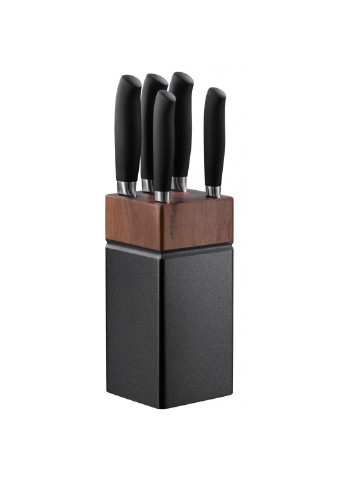 Набір ножів Black Mars з дерев'яною підставкою 6 предметів (AR2020SW) Ardesto чорний,