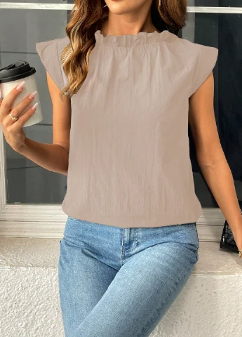 Бежевая блуза SHEIN