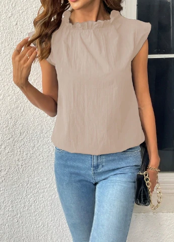 Бежевая блуза SHEIN