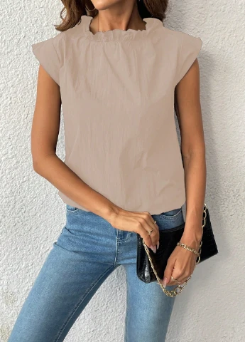 Бежевая блуза SHEIN