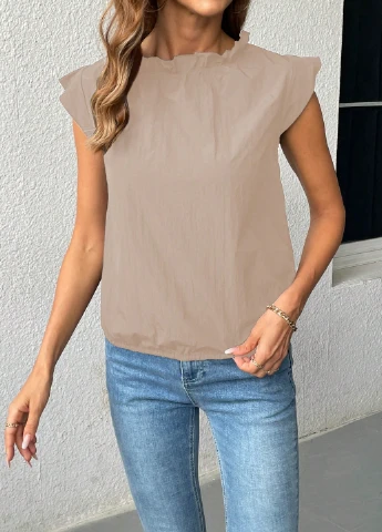 Бежевая блуза SHEIN