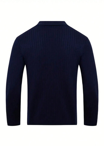 Темно-синий демисезонный свитер SHEIN