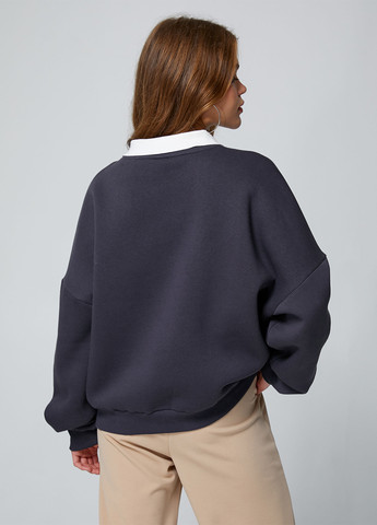 Темно-сірий світшот KOTON кінь без декору (263704332)