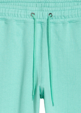 Мятные спортивные демисезонные зауженные брюки H&M
